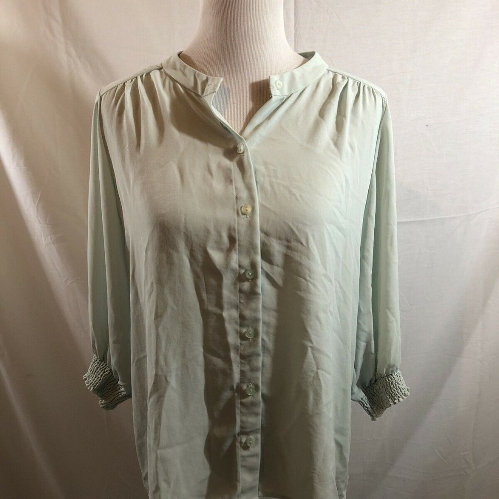Chico's light green 3/4 sleeve blouse - Chico's 1